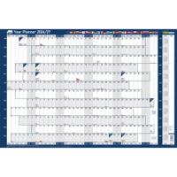 Sasco 2026 EU Year Wall Planner 915W x 610mmH With Wet Wipe Pen & Sticker Pack Board Mounted - 2410269