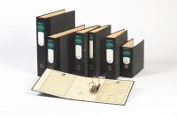 Rexel Classic Lever Arch File Paper on Board Foolscap 80mm Spine Width Black/Green (Pack 10) 26115EAST