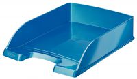 Leitz WOW Plus High Capacity Letter Tray Blue 52263036