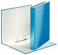 Leitz WOW Ring Binder Laminated Paper on Board 2 D-Ring A4 25mm Rings Blue (Pack 10) 42410036