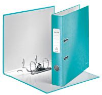 Leitz 180 WOW Lever Arch File Laminated Paper on Board A4 50mm Spine Width Ice Blue (Pack 10) 10060051