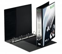 Leitz Premium SoftClick Presentation Ring Binder Polypropylene 4 D-Ring A4 Plus 30mm Rings Black (Pack 6) 42020095