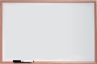 Nobo Basic Non Magnetic Melamine Whiteboard Pine Frame 900x600mm 1905200