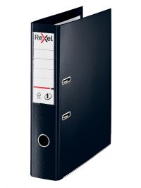 Rexel Choices Lever Arch File Polypropylene Foolscap 75mm Spine Width Black (Pack 10) 2115511