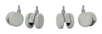 Castor Wheels for Leitz Ergo Electric Sit Stand Desk (Set of 4) - 53740085