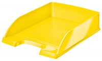 Leitz WOW Plus High Capacity Letter Tray Yellow 52263016