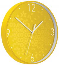 Leitz WOW Silent Wall Clock 290mm Yellow 90150016