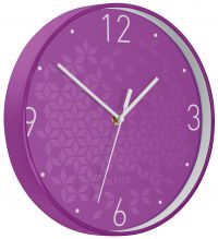 Leitz WOW Silent Wall Clock 290mm Purple 90150062