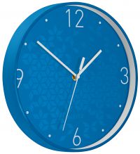Leitz WOW Silent Wall Clock 290mm Blue 90150036