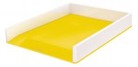 Leitz WOW Letter Tray Duo Colour White/Yellow 53611016