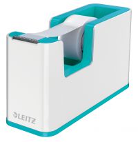 Leitz WOW Tape Dispenser Including 19mm Tape Duo Colour White/Ice Blue 53641051