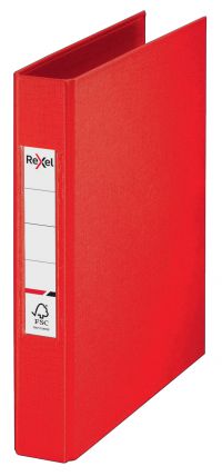 Rexel Ringbinder Choices A5 25mm 2 O-Ring Red (Pack 10) - 2115560