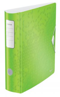 Leitz Active WOW 180deg Lever Arch File A4 80mm Green 11060054