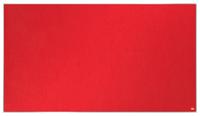 Nobo Impression Pro Widescreen Red Felt Noticeboard Aluminium Frame 1220x690mm 1915421
