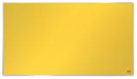 Nobo Impression Pro Widescreen Yellow Felt Noticeboard Aluminium Frame 710x400mm 1915429