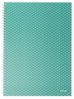 Esselte Colour Breeze A4 Notebook lined, wirebound