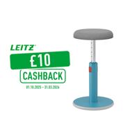 Leitz Ergo Cosy Active Sit Stand Stool Calm Blue - 65180061