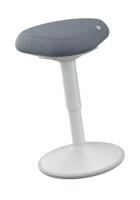 Leitz Ergo Active Sitting Stool With Comfort Seat Light Grey - 65440085