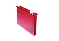 Rexel Crystalfile Susp File FC Red 50s 70622