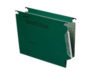 Rexel Crystalfile Classic Linking Lateral File Manilla 15mm V-base Foolscap Green Ref 70670 [Pack 50]