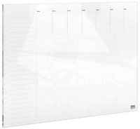 Nobo Glass Weekly Planner Whiteboard 430x560mm White 1915602
