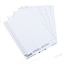 Rexel Crystalfile Suspension File Card Top Tab Inserts (Pack 50) 78290