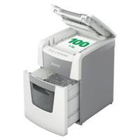 Leitz IQ AutoFeed Small Office 100 Micro Cut Shredder 34 Litre 100 Sheet Automatic/6 Sheet White 80121000