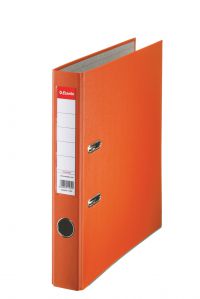 Esselte Essentials Lever Arch File Polypropylene A4 50mm Spine Width Orange (Pack 25) 81171