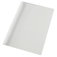 GBC Thermal Binding Cover A4 6mm Clear PVC Front White Silk Gloss Back (Pack 100) - IB370045