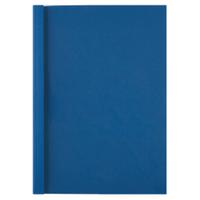 GBC Thermal Binding Cover A4 3mm Clear PVC Front Royal Blue Leathergrain Back (Pack 100) - IB451010