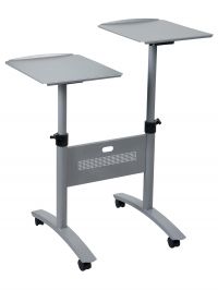 Nobo Multimedia Projector Trolley Twin Platform Grey 1900791