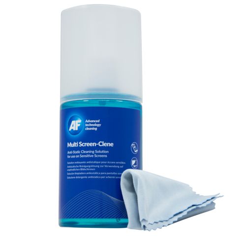 AF Screen-Clene Spray with Cloth 200ml MCA 200MIF Screen & Keyboard Cleaning AFMCA200-MIF