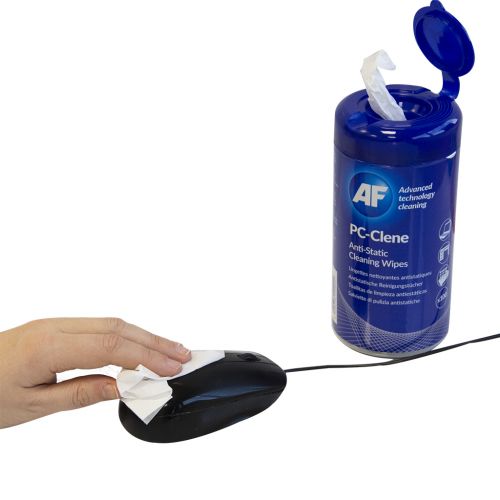 AF PC-Clene Cleaning Wipes Tub (Pack 100) PCC100 AF International