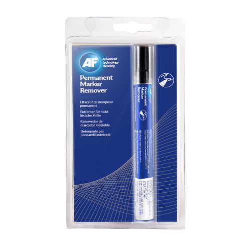 AFPIR012 | There is a solution to removing permanent ink! AF Permanent Ink Remover effectively removes permanent marker pen from non-porous surfaces. It is suitable for non-readable side of CD’s and DVD’s. Also available in a pump spray solution for unexpected accidents to be used with AF cloths. Also available in a pump spray bottle
