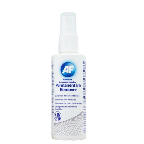 AF Permanent Ink Remover 125ml Pump Spray (Suitable for whiteboards, CD, Dvds) APIR125 Drywipe Board Accessories AFI50187
