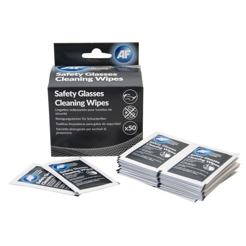 AF Safety Glasses Cleaning Wipes SGCS050 [Box 50 Wipes]