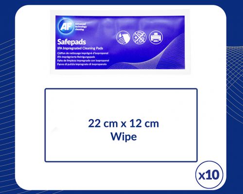 AF Safepads Cleaning Pads (Pack 100) SPA100 AF International