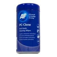 AF PC Cleaning Wipes - Re Sealable Tub Of 100 Wipes. Code PCC100