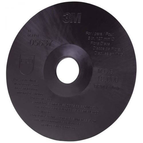 3M Fibre Disc Backup Pad, 05637, 5 in x 7/8 in, 10 per case 60980034759