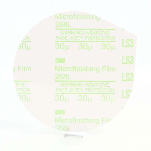 3M Microfinishing PSA Film Type D Disc 268L, 5 in x NH 30 Micron, 25 per inner 500 per case 60020006650
