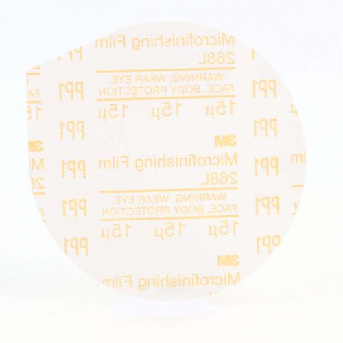3M Microfinishing PSA Film Type D Disc 268L, 5 in x NH 15 Micron, 500 per case 60020006445