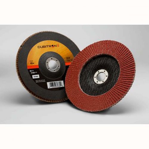 3M Cubitron II Flap Disc 969F, T27 7 in x 7/8 in 40+ YF-weight, 5 per case 076308643829