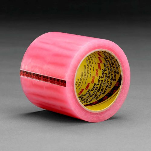 Image of 3M Scotch Label Protection Tape 821 Pink, 4 in x 72 yd, 8 per case Bulk 70006016839