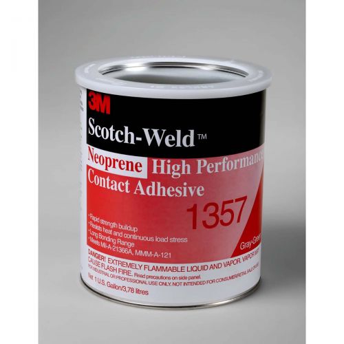 3M Neoprene High Performance Contact Adhesive 1357 Gray-Green, 1 Quart, 12 per case 62135765303