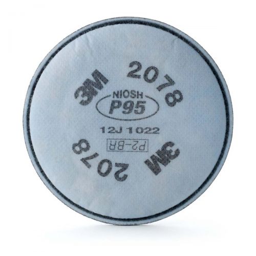 3M Particulate Filter 2078, P95, with Nuisance Level Organic Vapor/Acid Gas Relief 2078