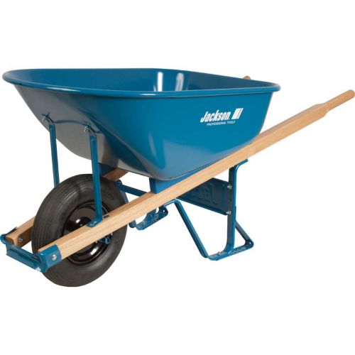 Jackson Professional Tools Barrow, Steel, 6 Cu.Ft., Flat Free Tire, Bb, 25/Pl M6FFBB