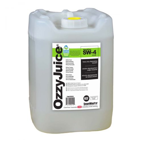 Chemfree SmartWasher OzzyJuice SW-4 Heavy Duty Degreasing Solution, 5 Gal 14148