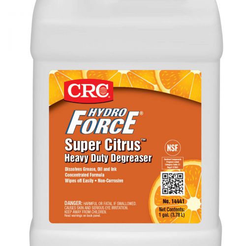 CRC HydroForce Super Citrus Heavy Duty Degreaser, 1 Gal 14441