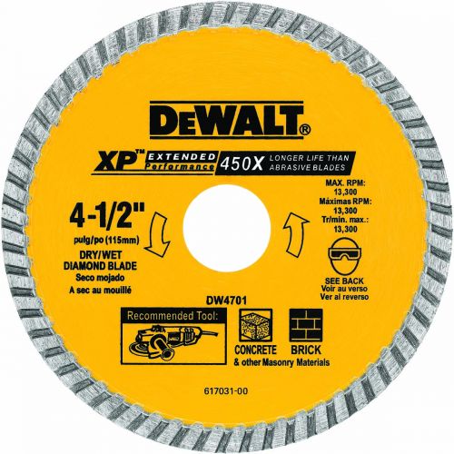 Dewalt 4-1/2 Dry Cut Diamond Whl DW4701