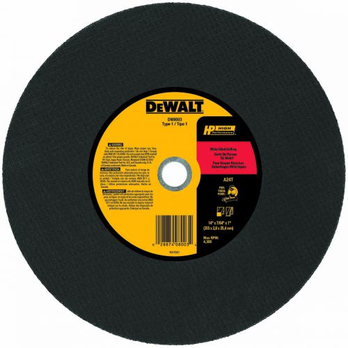 Dewalt 14X7/64inX1in Stud Cutting Chop Saw Wheel DW8003